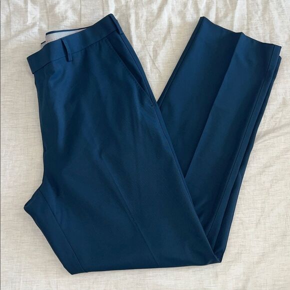 Peter Millar Crown Crafted Blade pant 36x32 Blue Trouser Golf Business - Picture 1 of 8